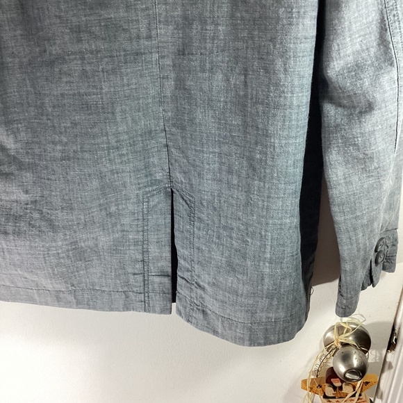 LIFE AFTER DENIM MEN'S  SIZE MEDIUM HODDED LIGHTWEGHT COTTON JACKET BLUE - Picture 13 of 13